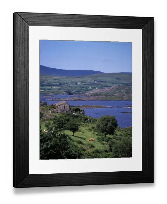 Framed Print : Lough Currane, Ring of Kerry, County Kerry, Ireland Framed Print : Lough Currane, Ring of Kerry, County Kerry, Ireland