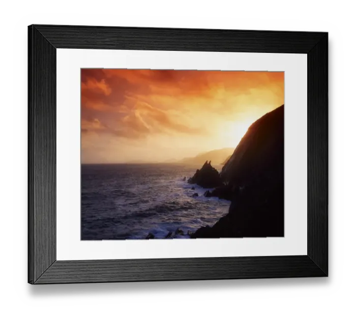 Framed Print : Slea Head, Blasket Islands, Dingle Peninsula, County Kerry, Ireland