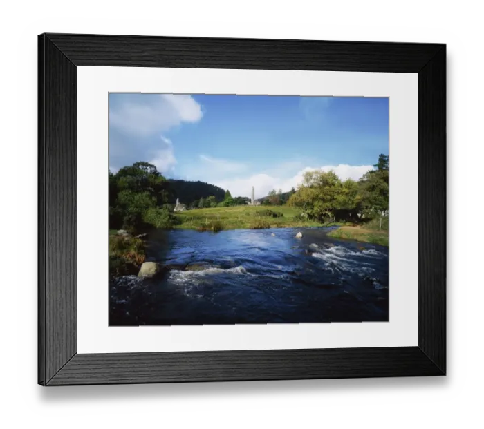 Framed Print : Glendalough Monastic Site, Glendalough, County Wicklow, Ireland Framed Print : Glendalough Monastic Site, Glendalough, County Wicklow, Ireland