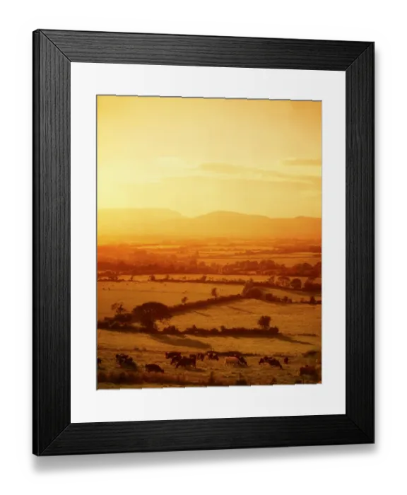 Framed Print : Mitchelstown, County Cork, Ireland, Galtee Mountains In The Distance