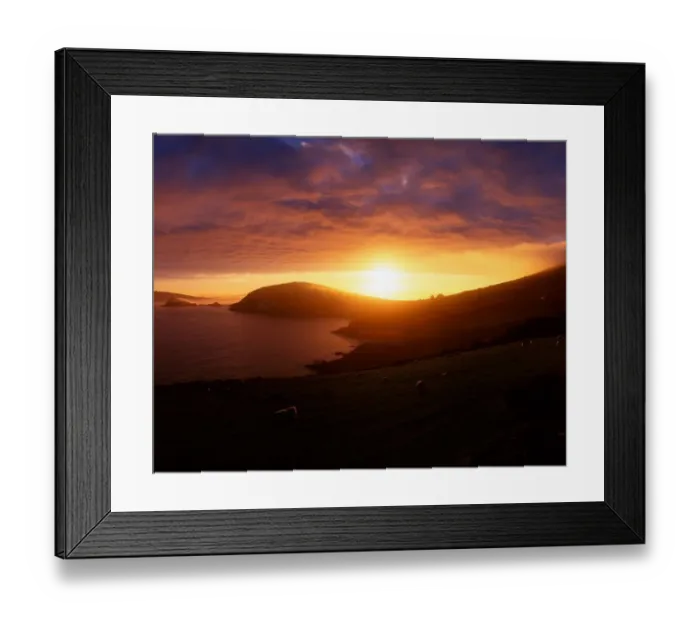 Framed Print : Sunset at Dunmore Head, Dingle Peninsula, Co Kerry, Ireland Framed Print : Sunset at Dunmore Head, Dingle Peninsula, Co Kerry, Ireland