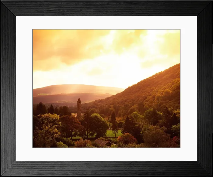 Framed Print : Monastic Site, Glendalough, Co Wicklow, Ireland Framed Print : Monastic Site, Glendalough, Co Wicklow, Ireland