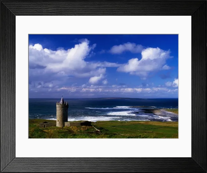 Framed Print : Doonagore Castle, Doolin Point, Doolin, County Clare, Ireland Framed Print : Doonagore Castle, Doolin Point, Doolin, County Clare, Ireland