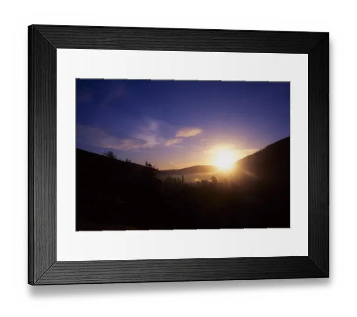 Framed Print : Glendalough at sunrise, Co Wicklow, Ireland Framed Print : Glendalough at sunrise, Co Wicklow, Ireland