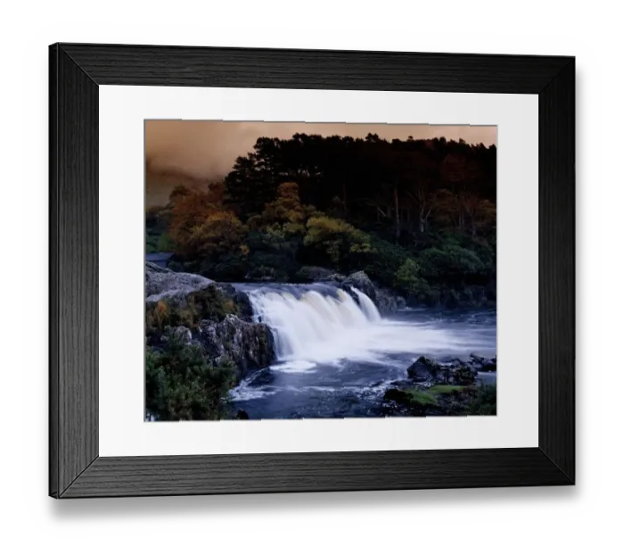 Framed Print : Ashleigh Falls, County Mayo, Ireland, Near Leenane Framed Print : Ashleigh Falls, County Mayo, Ireland, Near Leenane