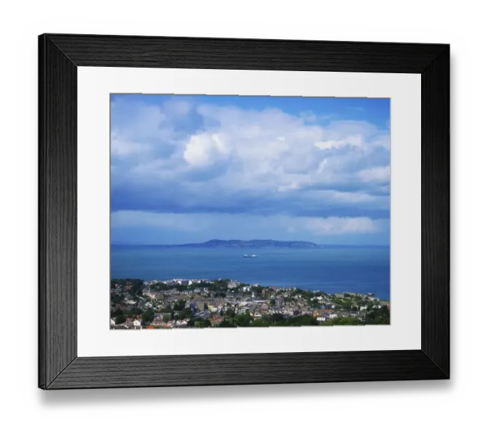 Framed Print : Dublin Bay, County Dublin, Ireland, From Killiney Head And Towards Howth Head