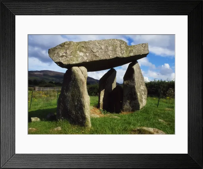 Framed Print : Ballykeel Dolmen, County Armagh, Ireland, Slieve Gullion In The Distance Framed Print : Ballykeel Dolmen, County Armagh, Ireland, Slieve Gullion In The Distance