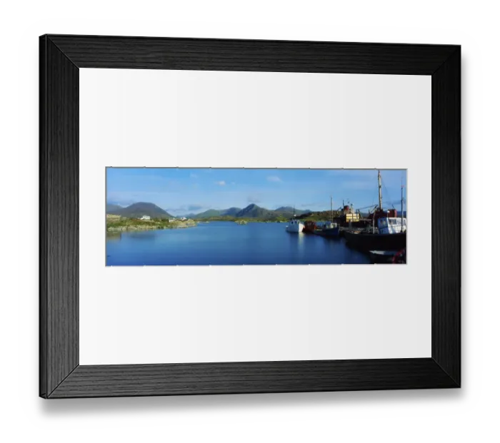 Framed Print : Co Galway, Connemara, Ballynakill Harbour, Ireland