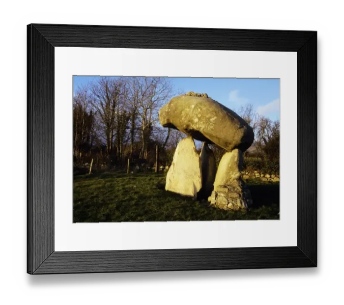 Framed Print : Celtic archaeology, Proleek dolmen, Ballymascanlan, County Louth, Ireland Framed Print : Celtic archaeology, Proleek dolmen, Ballymascanlan, County Louth, Ireland
