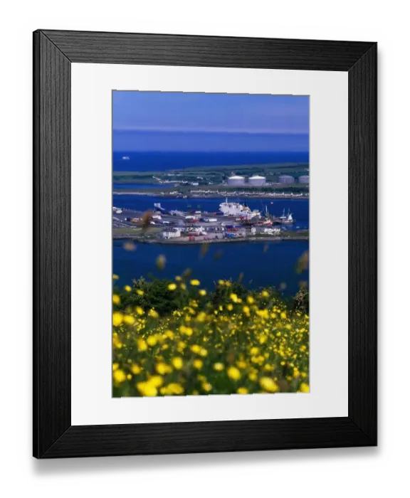 Framed Print : Larne Harbour ferry terminals, County Antrim, Northern Ireland Framed Print : Larne Harbour ferry terminals, County Antrim, Northern Ireland