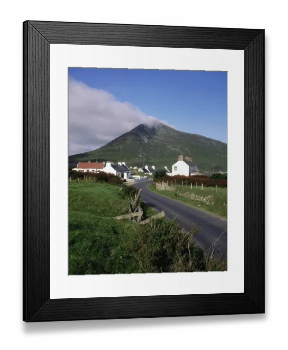 Framed Print : Doogort, Slievemore Mountain, Achill Island, County Mayo, Ireland Framed Print : Doogort, Slievemore Mountain, Achill Island, County Mayo, Ireland