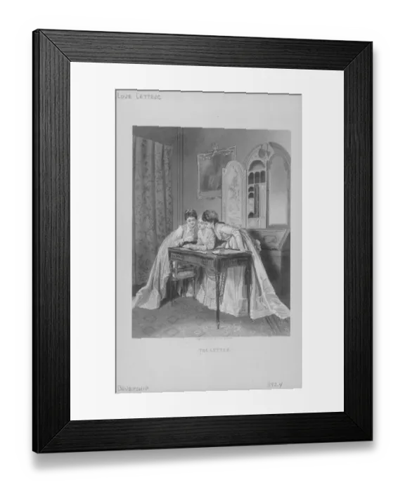 Framed Print : The Love Letter