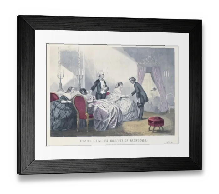 Framed Print : Evening Dress Fashions Framed Print : Evening Dress Fashions
