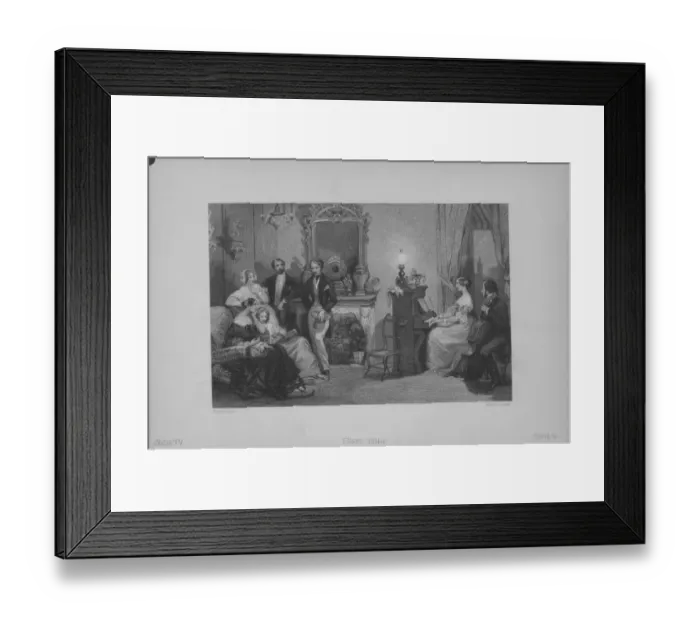 Framed Print : A French Family Concert Framed Print : A French Family Concert