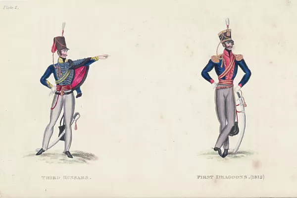 British Third Hussars And First Dragoons