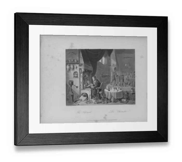Framed Print : The Chemist At Work Framed Print : The Chemist At Work