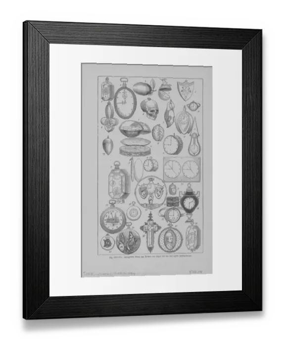 Framed Print : A Variety Of Timepieces Framed Print : A Variety Of Timepieces