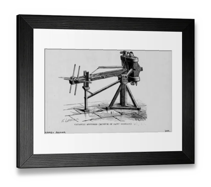 Framed Print : Restored Roman Catapult Framed Print : Restored Roman Catapult
