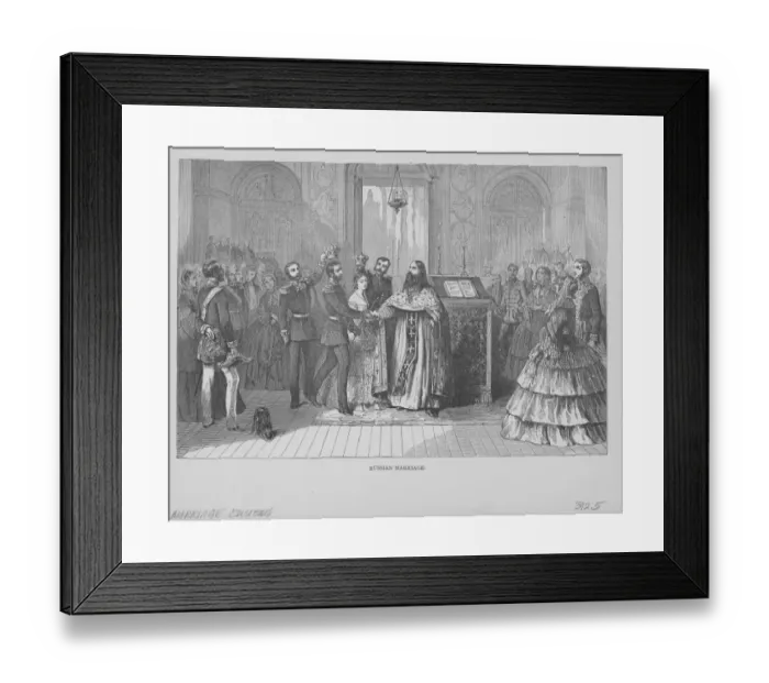 Framed Print : Russian Marriage Ceremony Framed Print : Russian Marriage Ceremony