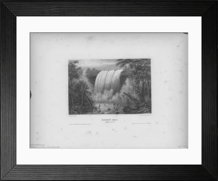 Framed Print : Browns Fall In Minnesota Framed Print : Browns Fall In Minnesota