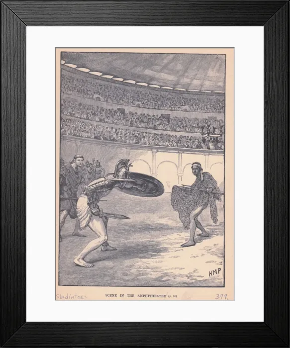 Framed Print : Scene In Amphitheatre Framed Print : Scene In Amphitheatre