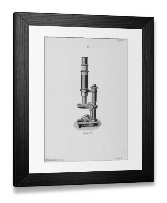 Framed Print : Medium Sized Microscope Framed Print : Medium Sized Microscope