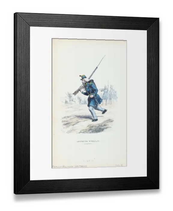 Framed Print : Carabinier Infantryman in French Military Framed Print : Carabinier Infantryman in French Military