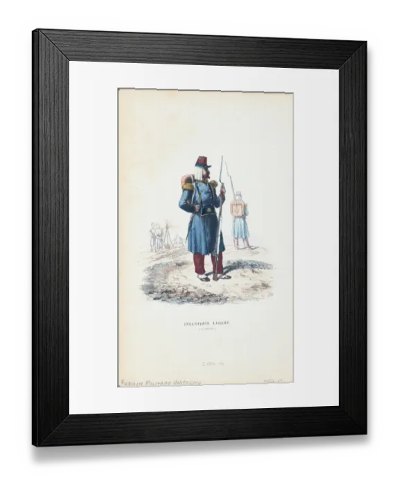 Framed Print : French Military Uniform, Algerian National Guard Framed Print : French Military Uniform, Algerian National Guard