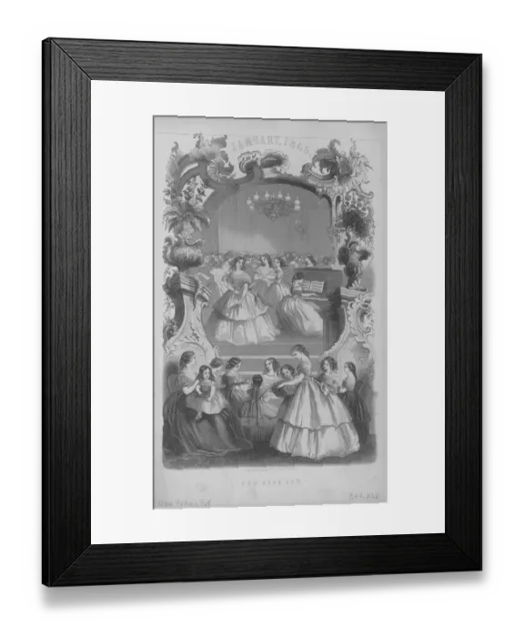 Framed Print : New Years Eve 1865 Framed Print : New Years Eve 1865