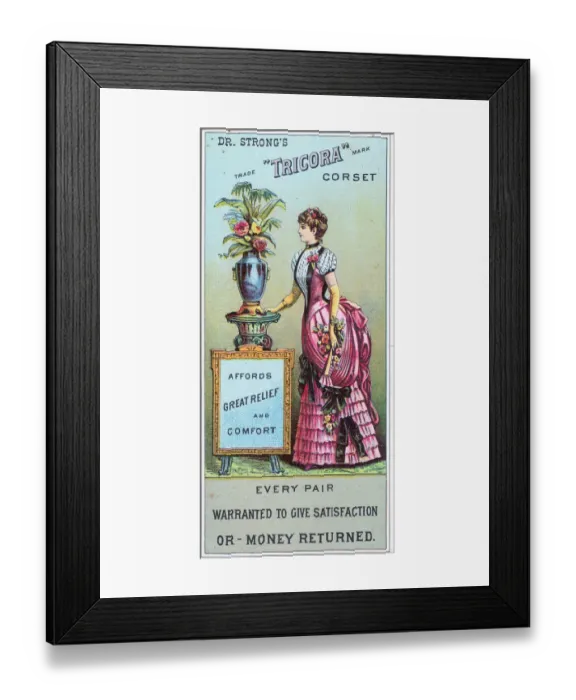 Framed Print : Dr. Strongs Tricora Corset Framed Print : Dr. Strongs Tricora Corset