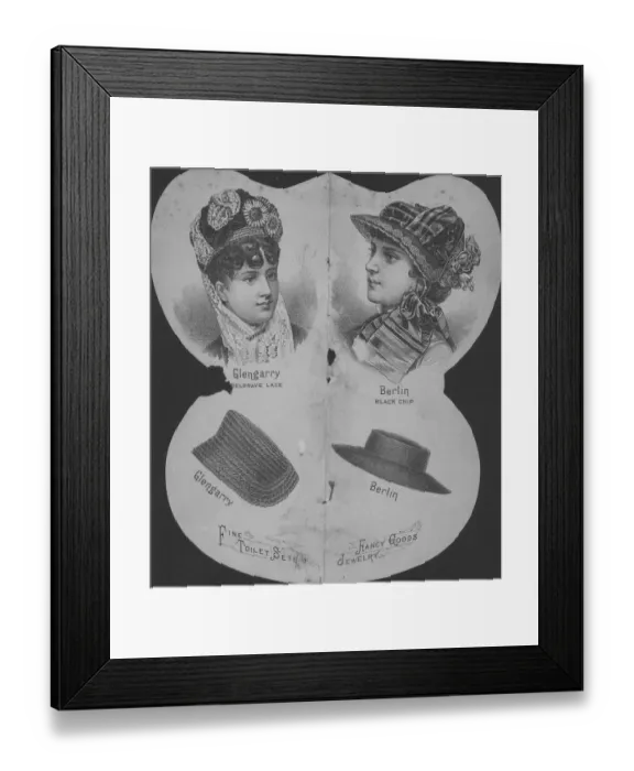 Framed Print : Glengarry And Berlin Womens Hats Framed Print : Glengarry And Berlin Womens Hats