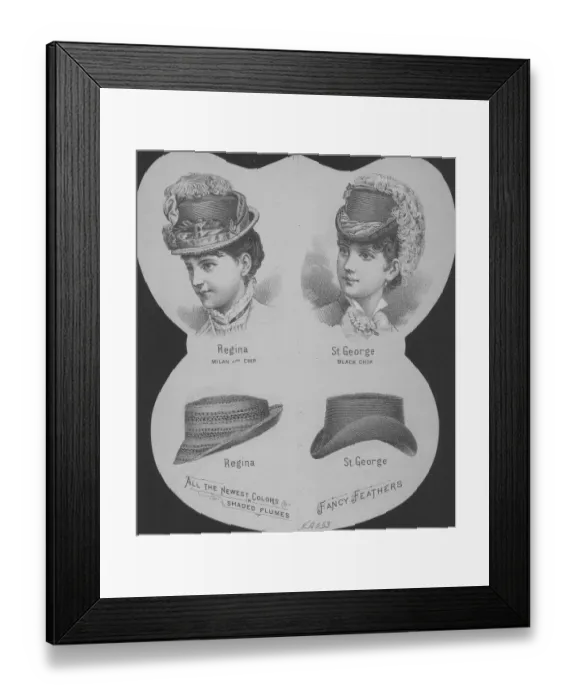 Framed Print : Regina And St. George Womens Hats Framed Print : Regina And St. George Womens Hats