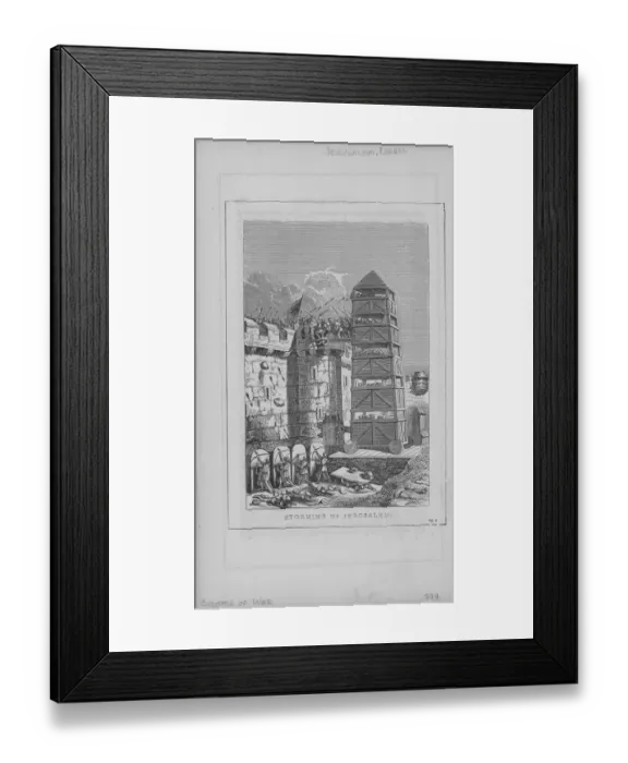 Framed Print : Storming Of Jerusalem In Israel