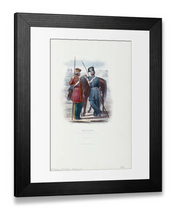 Framed Print : Cossacks Of The Crimea Uniforms Framed Print : Cossacks Of The Crimea Uniforms