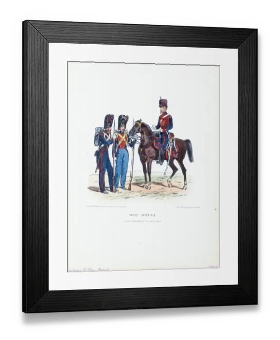 Framed Print : Uniforms Of The French Imperial Guard Framed Print : Uniforms Of The French Imperial Guard