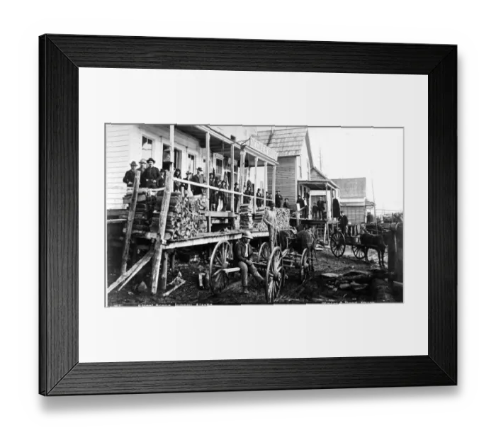 Framed Print : Juneau Street Scene In Alaska Framed Print : Juneau Street Scene In Alaska