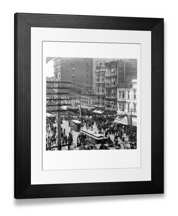 Framed Print : Sightseeing On Market Street, San Francisco Framed Print : Sightseeing On Market Street, San Francisco