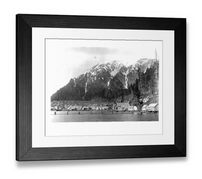 Framed Print : Juneau, Alaska With Mountains In The Background Framed Print : Juneau, Alaska With Mountains In The Background