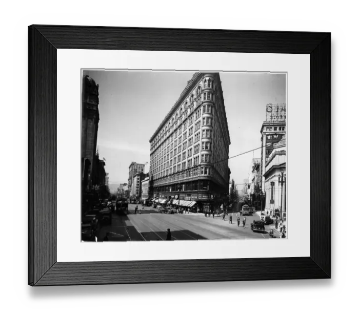 Framed Print : O Farrell Street In San Francisco, California
