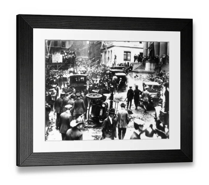Framed Print : Scene Of Bombing Of Wall Street In New York City Framed Print : Scene Of Bombing Of Wall Street In New York City