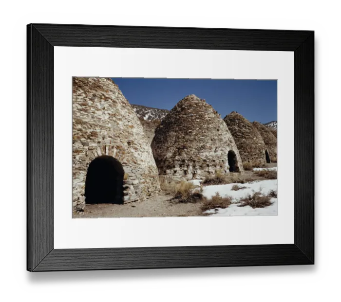Framed Print : Wildrose Charcoal Kilns