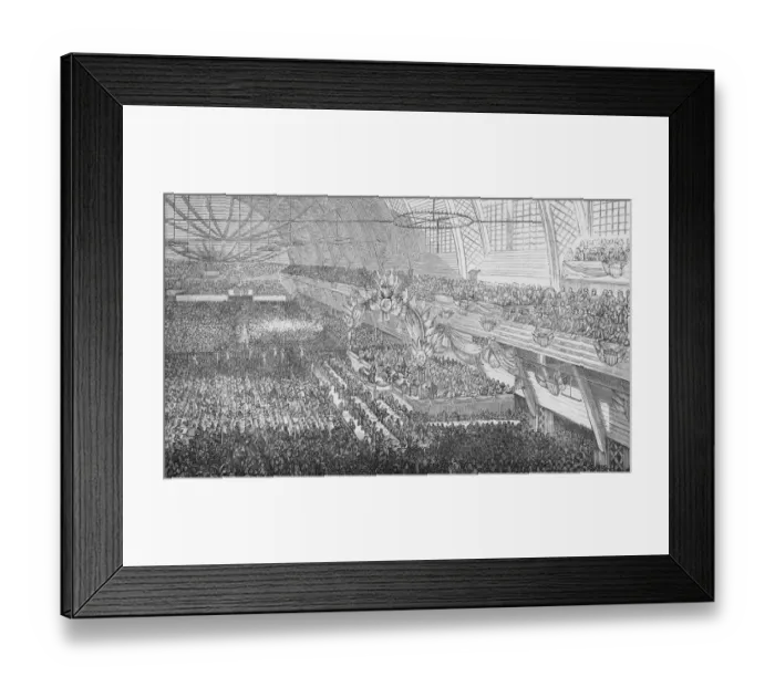 Framed Print : 1884 Democratic National Convention Framed Print : 1884 Democratic National Convention