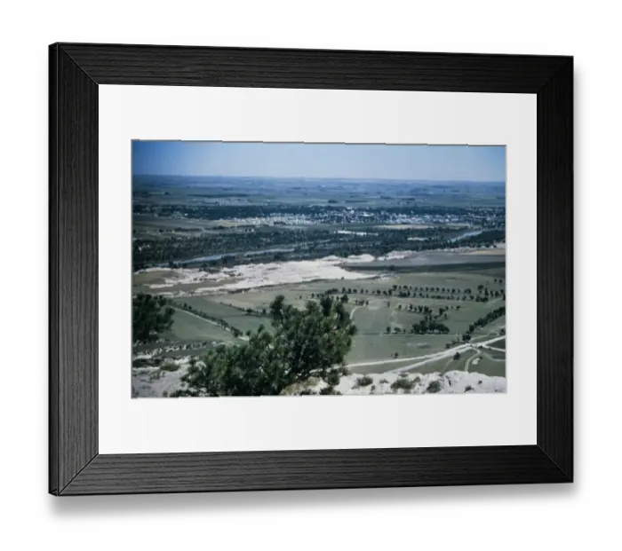 Framed Print : View From Scotts Bluff Framed Print : View From Scotts Bluff