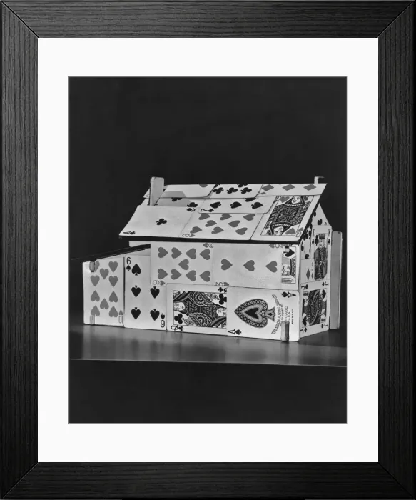 Framed Print : A House Of Cards Framed Print : A House Of Cards
