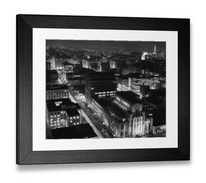 Framed Print : Los Angeles At Night Framed Print : Los Angeles At Night