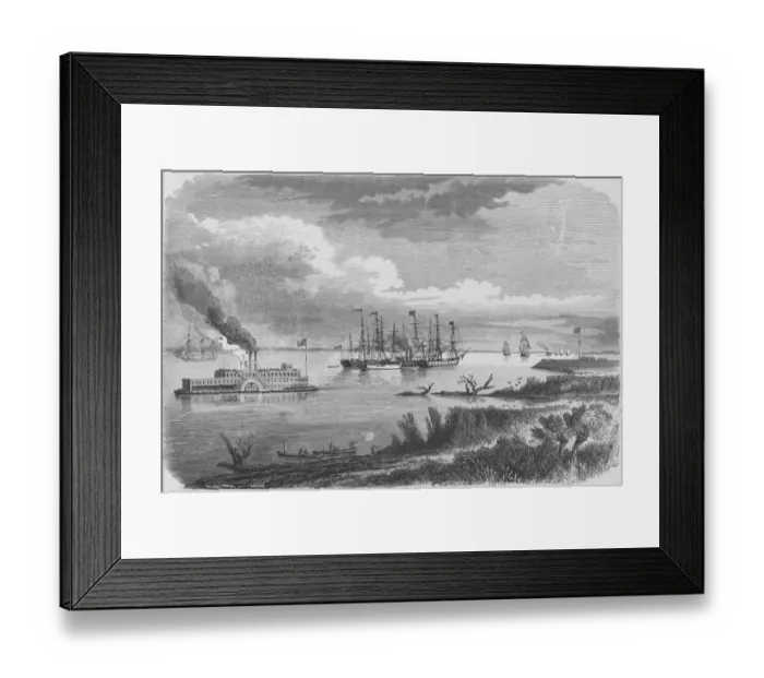 Framed Print : Mississippi Boats
