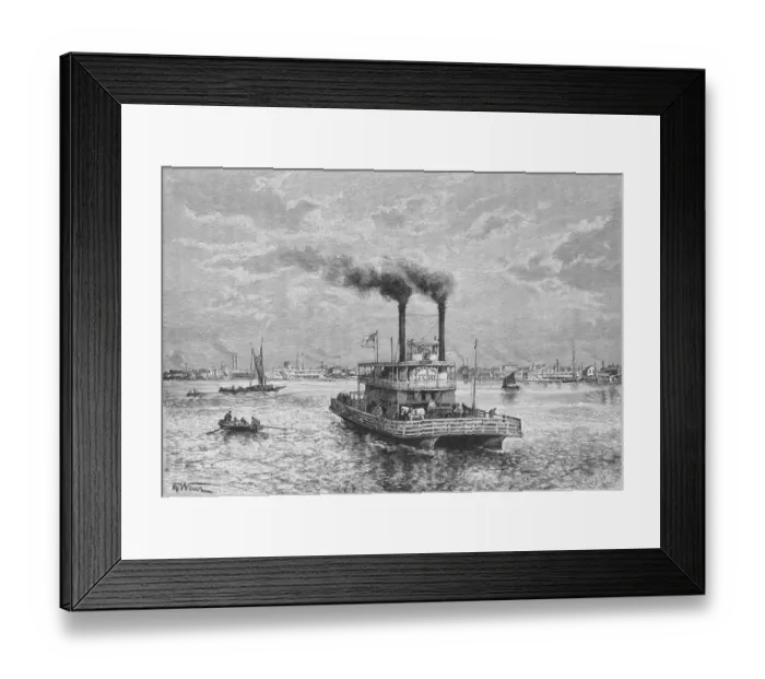 Framed Print : Canal Street Ferry Framed Print : Canal Street Ferry