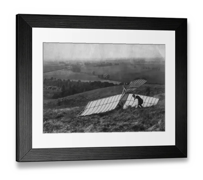 Framed Print : Early Glider Crash Framed Print : Early Glider Crash