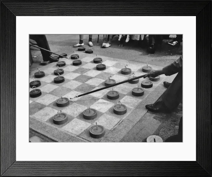 Framed Print : Outdoor Draughts Framed Print : Outdoor Draughts