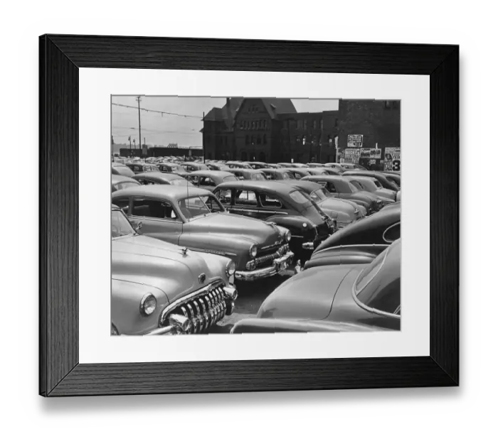 Framed Print : The Car Lot Framed Print : The Car Lot